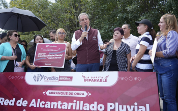 Arranca Pepe Chedraui construcción de Red de Alcantarillado Pluvial en Agua Santa